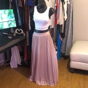 💒🔔Pleated Long skirt Casual Pink, XL🌸🌹⛱️NWT